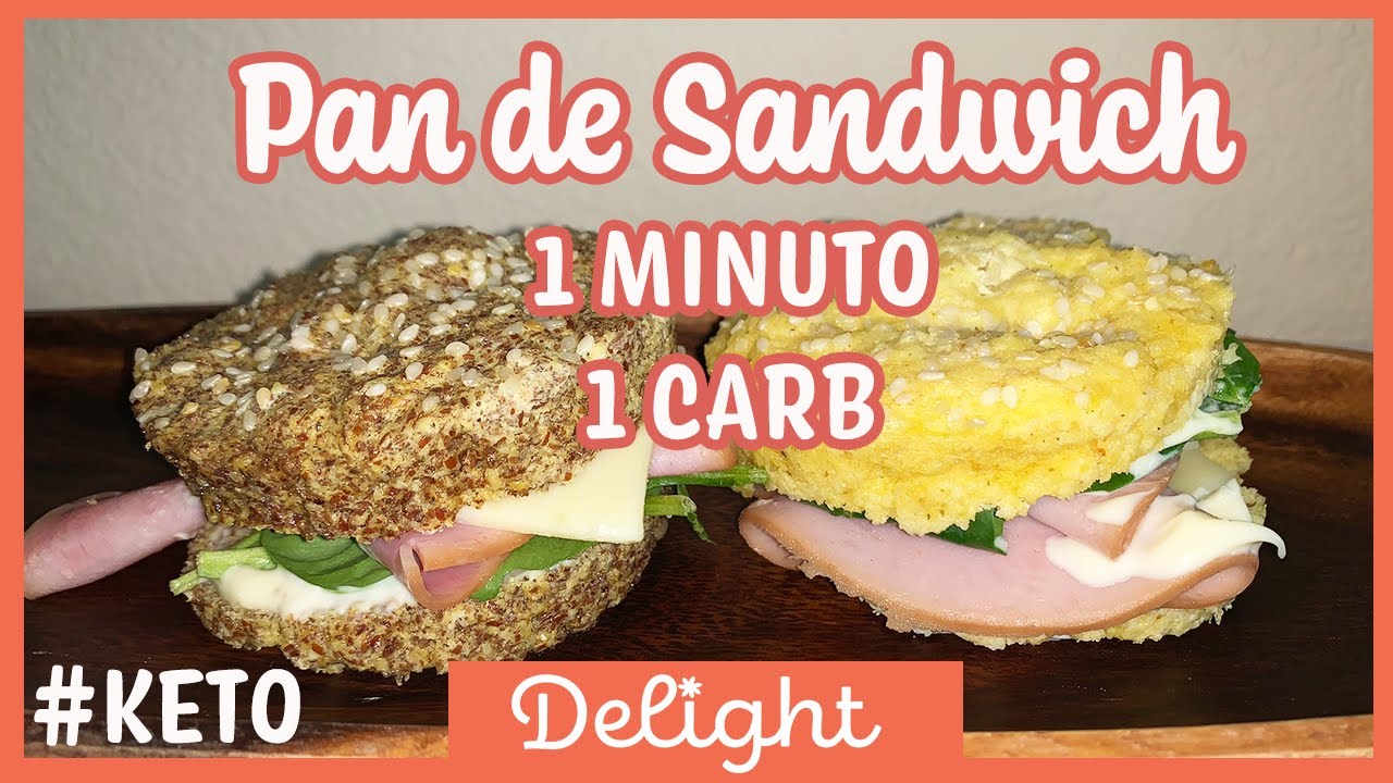 PAN KETO | CETOGENICO (EN 1 MINUTO!!!)PAN BAJO EN CARBOHIDRATOS RECETAS KETO (1 CARBOHIDRATO)