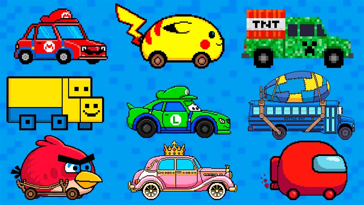 Mario Kart vs Sonic Racer! 🏁 25 Gaming Cars Battle