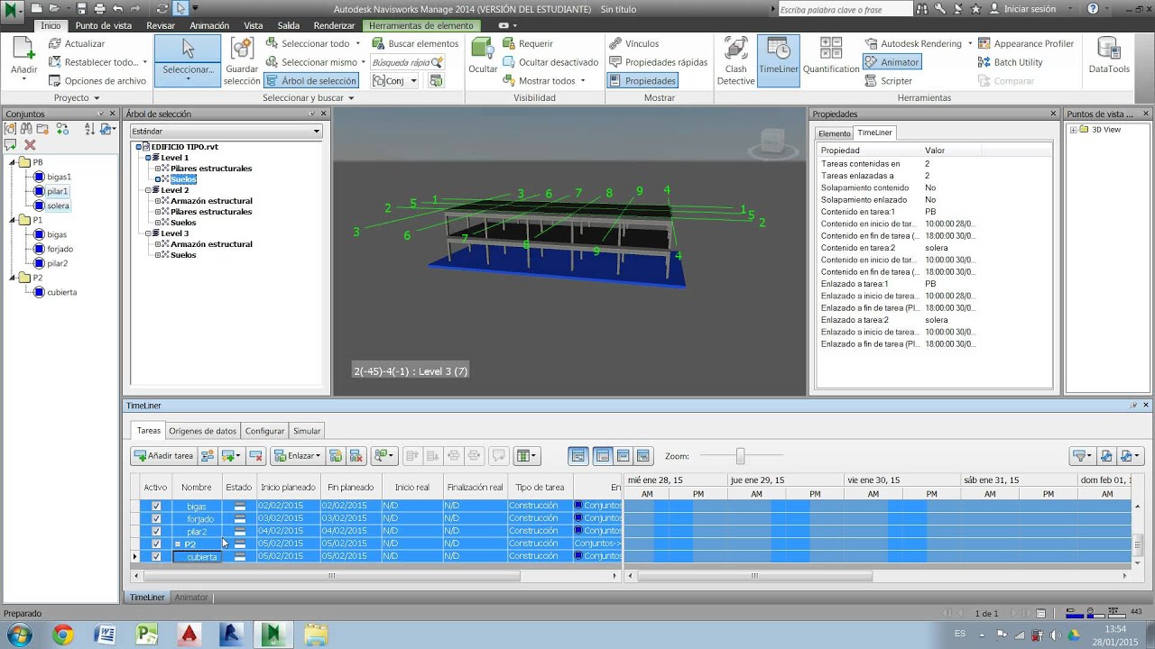 Tutorial Navisworks: automatizar el enlazado