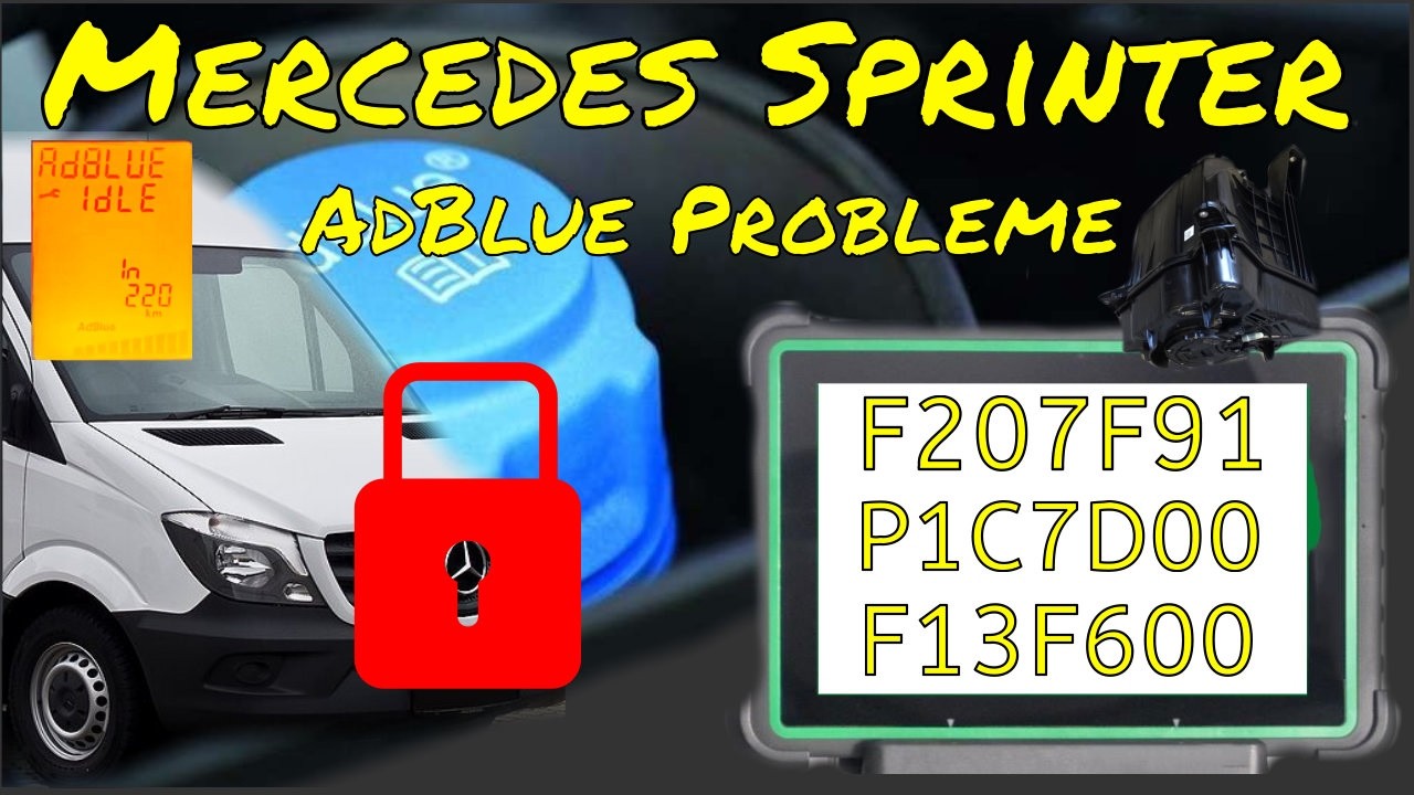 Mercedes Sprinter 906 - AdBlue Fehler Reichweite P1C7D00 P13F600