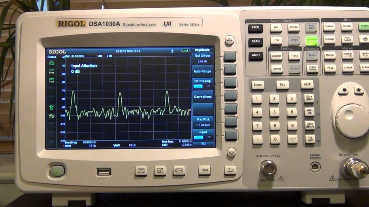 Rigol DSA1030A-TG3 Spectrum Analyzer Review and Experiments