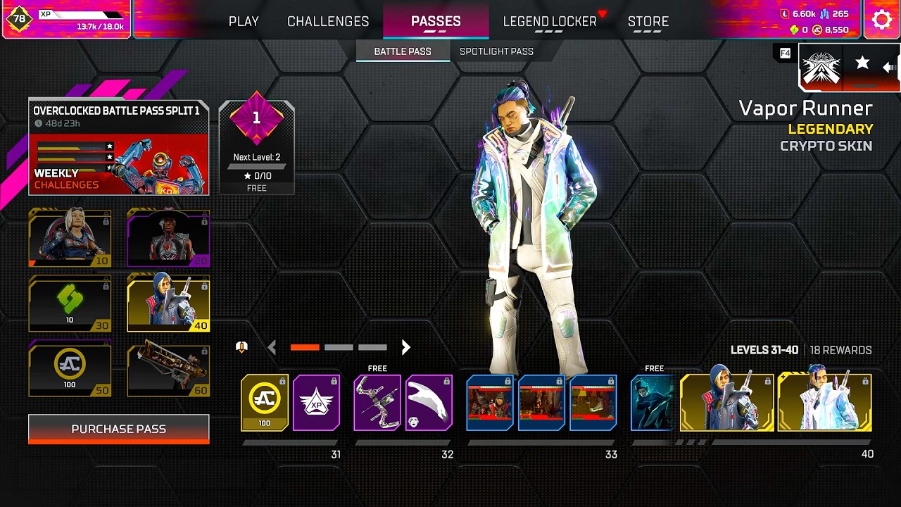 Apex Legends - Season 29: Overclocked Battle Pass (Full Showcase) | Split 1