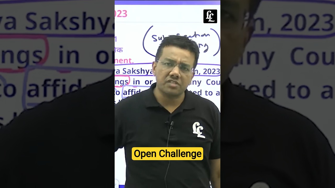 Open Challenge by Tansukh Sir | Judicial Proceeding | BSA - BNS #linkinglaws #tansukhpaliwal