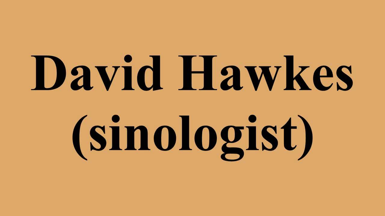 David Hawkes (sinologist)