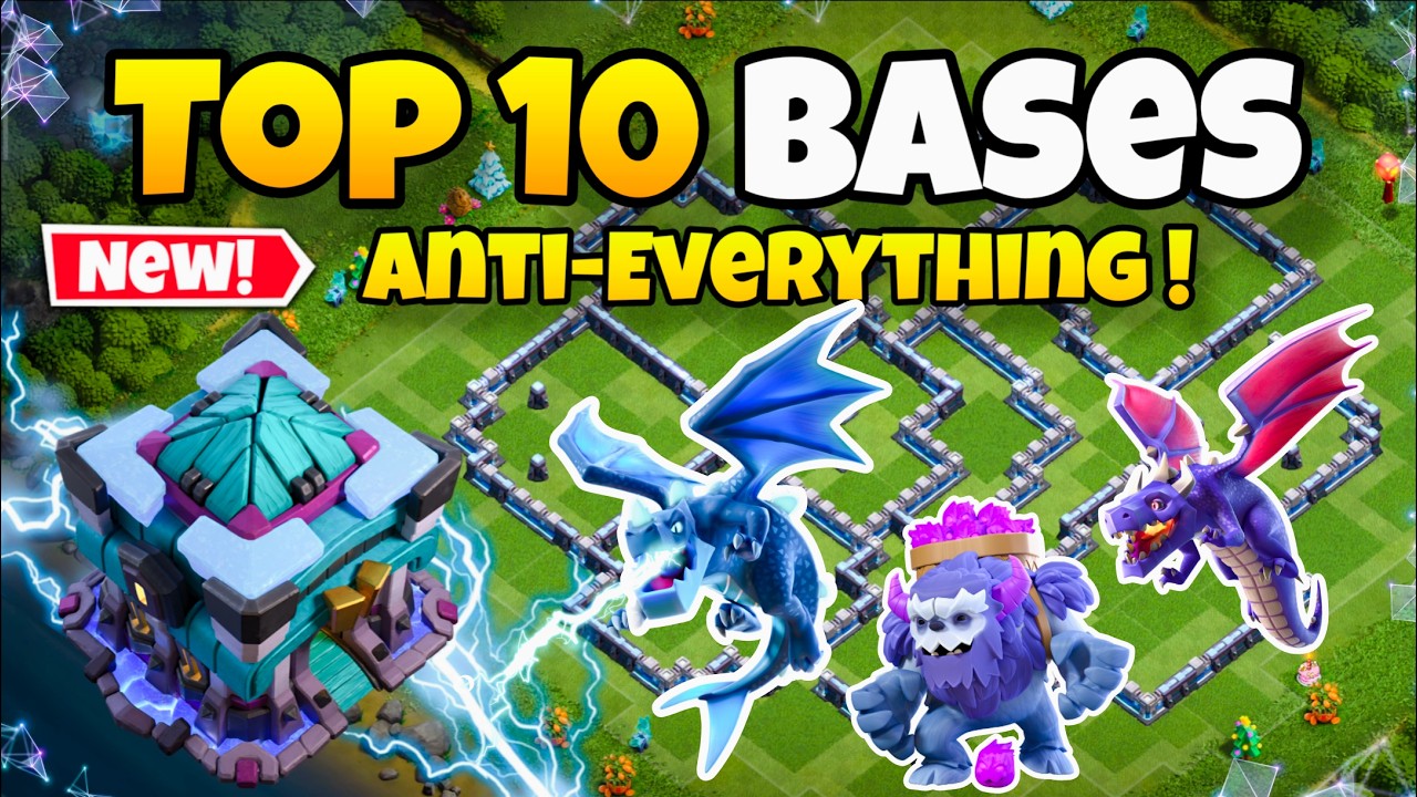 Top 10 TH13 Trophy/Defense Bases (Anti-Everything) | #1 is UNBEATABLE!