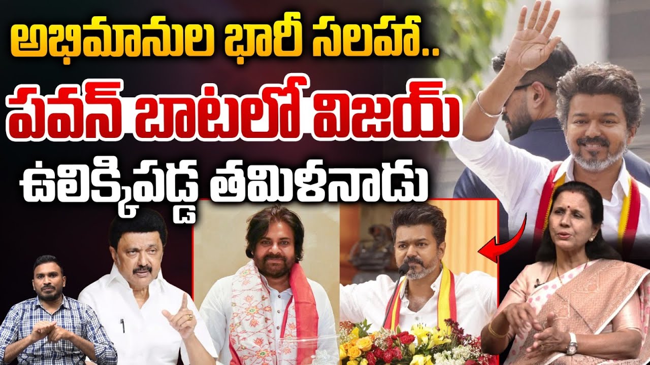 Fans Big Shock To Vijay Thalapathy In Politics : పవన్ బాటలో విజయ్..ఉలిక్కిపడ్డ తమిళనాడు | Wild Wolf