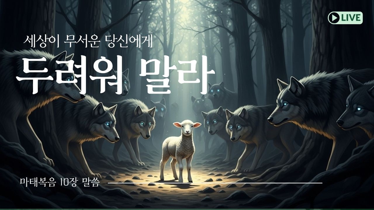 세상이 무서운 당신에게 | 참새 한 마리도 떨어뜨리지 않는 하나님 ㅣ마태복음 10장ㅣ성경말씀ㅣ말씀묵상ㅣ성경구절