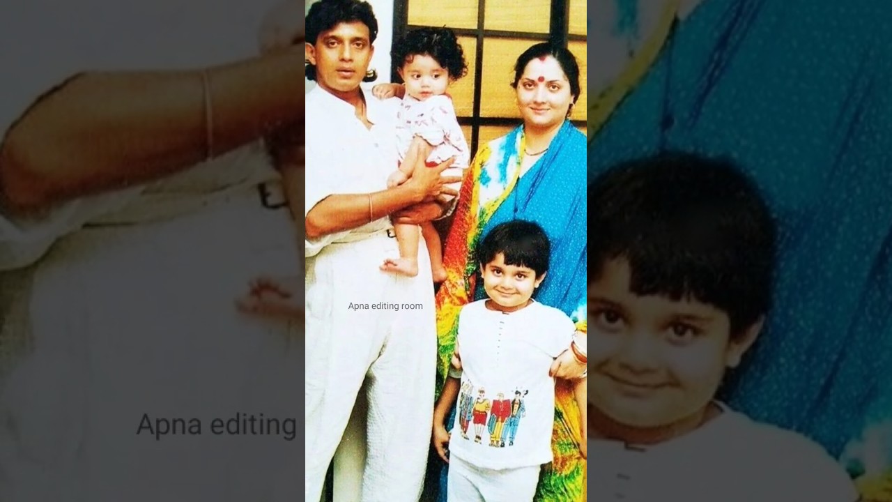 💘Mithun chakraborty with Beautiful Family 💘 Wife yogita Bali & kids #mithunchakraborty #shorts