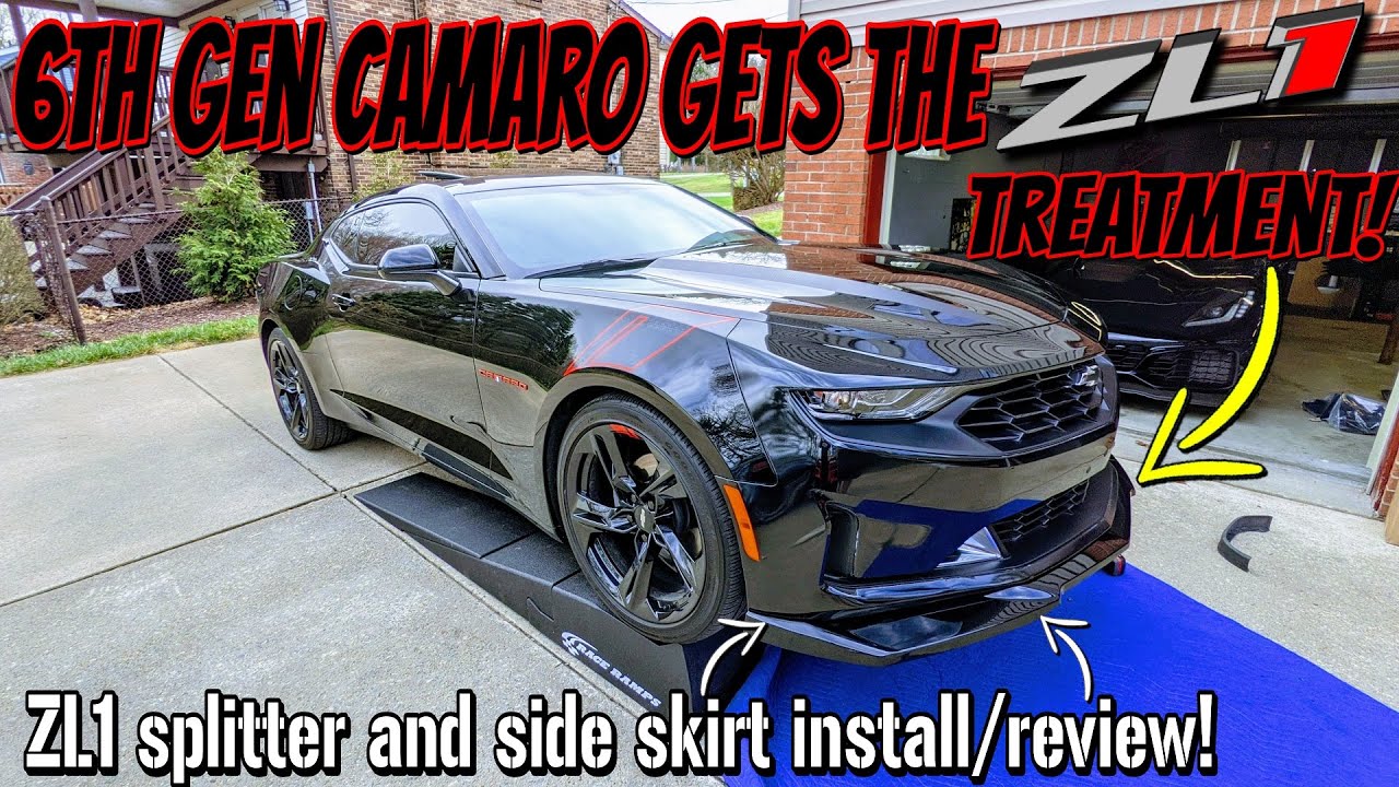 Give your 6th Gen Camaro RS the ZL1 LOOK! ACS Composite Splitter and Side Skirt Install!