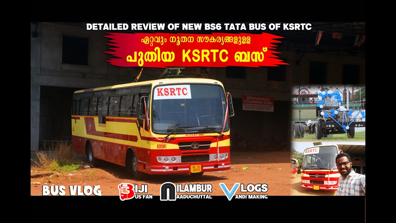KSRTC's New TATA BS6 Super Fast | Full Detailed Review | KSRTC Malappuram | #busvlog #tata #bs6