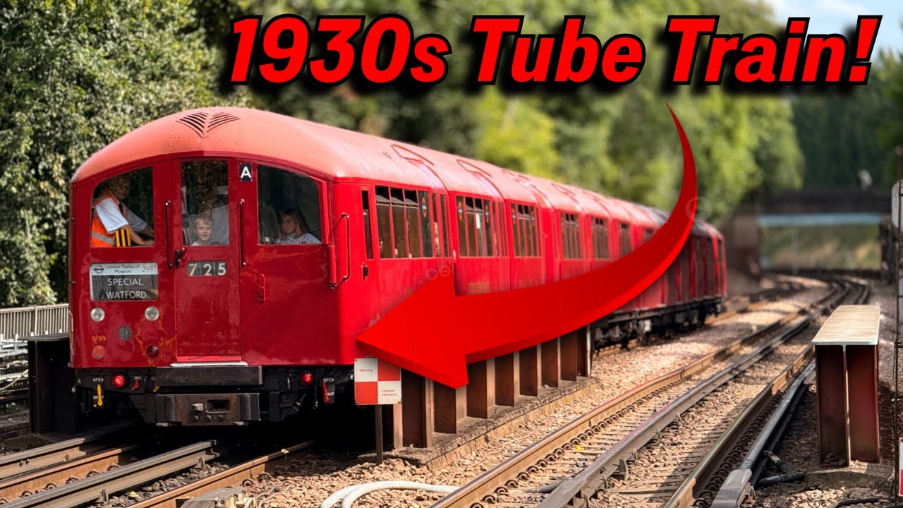 A trip on a TUBE TRAIN from the 1930s!
