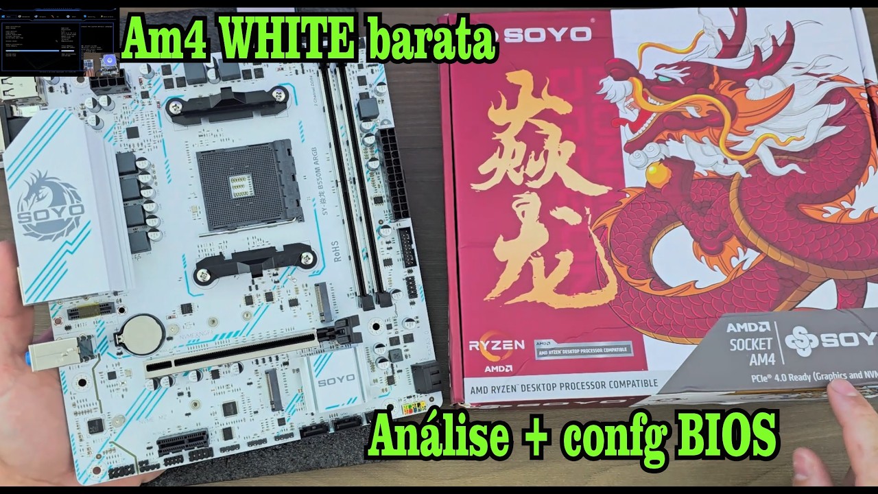 AM4 + barata do Aliexpress. B550M SOYO An&aacute;lise+BIOS