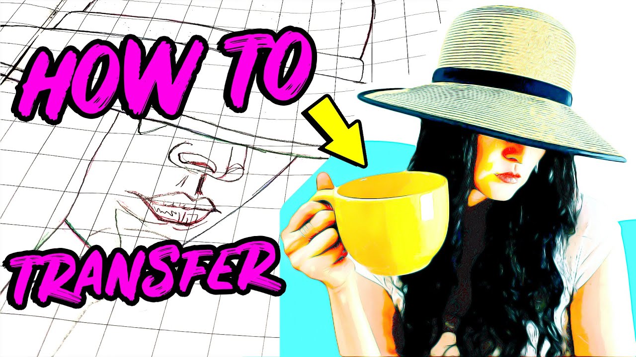 How to Transfer a Sketch on Canvas 🎈