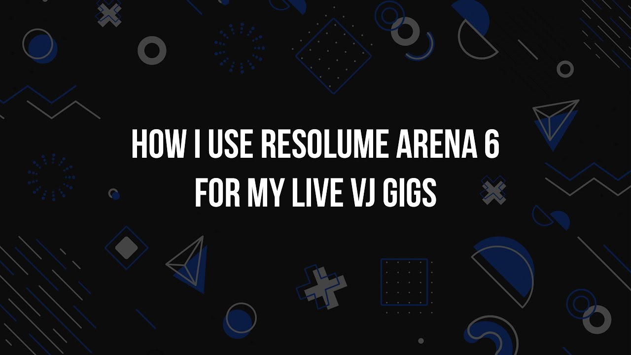 How I like to use Resolume Arena 6 for my live VJing. (Tips & Tricks)