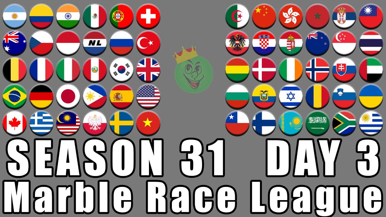 Marble Race League Season 31 Day 3 Marble Race in Algodoo / Marble Race King