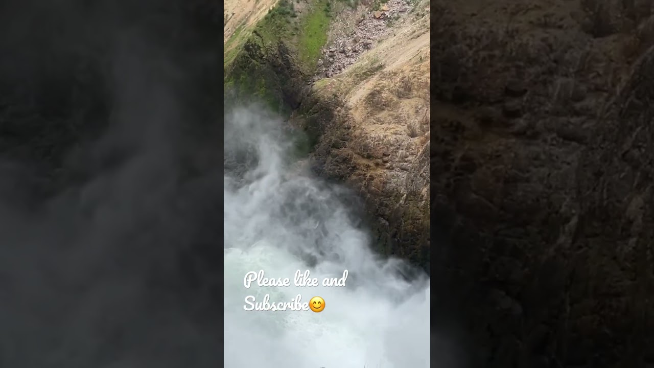 Lover Yellowstone Falls #shorts #waterfall #travel #yellowstonenationalpark #wyoming #usa #nature