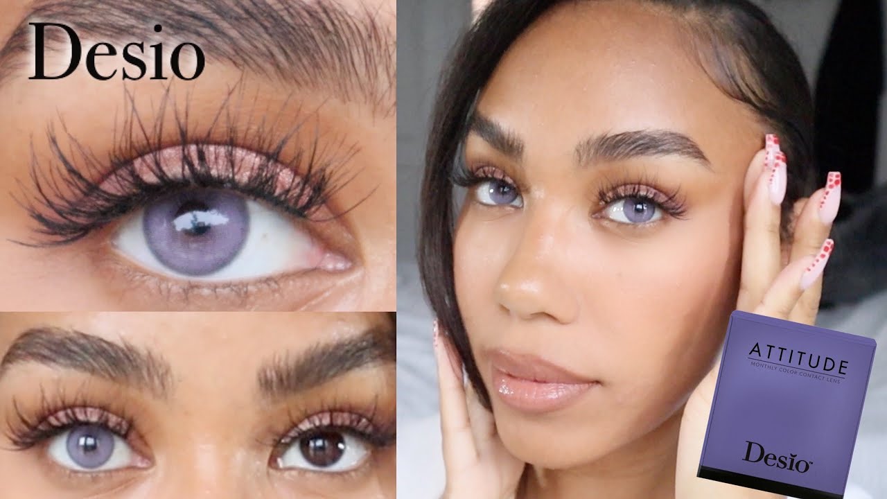 PURPLE Contacts?! DESIO Very Peri | Unboxing, Try-On & Review