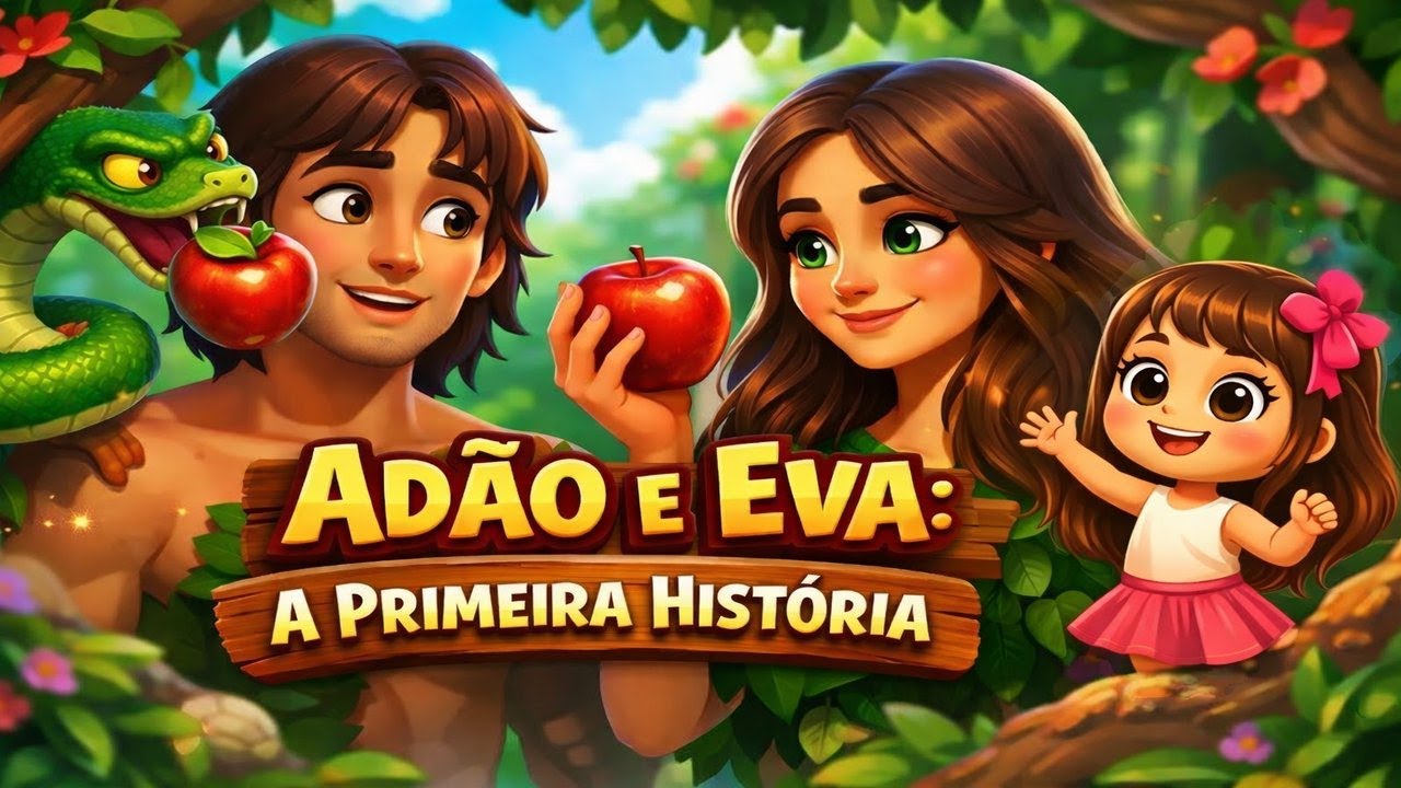 🍎 O Que Aconteceu no Jardim do Éden? A História de Adão e Eva para Crianças 🌿✨