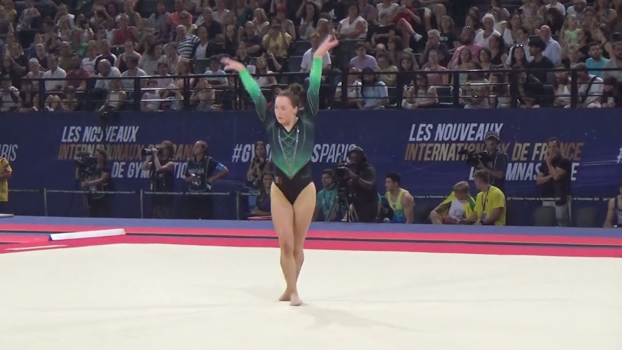 Emma SLEVIN (IRL) floor - 2023 French internationals Qualifs