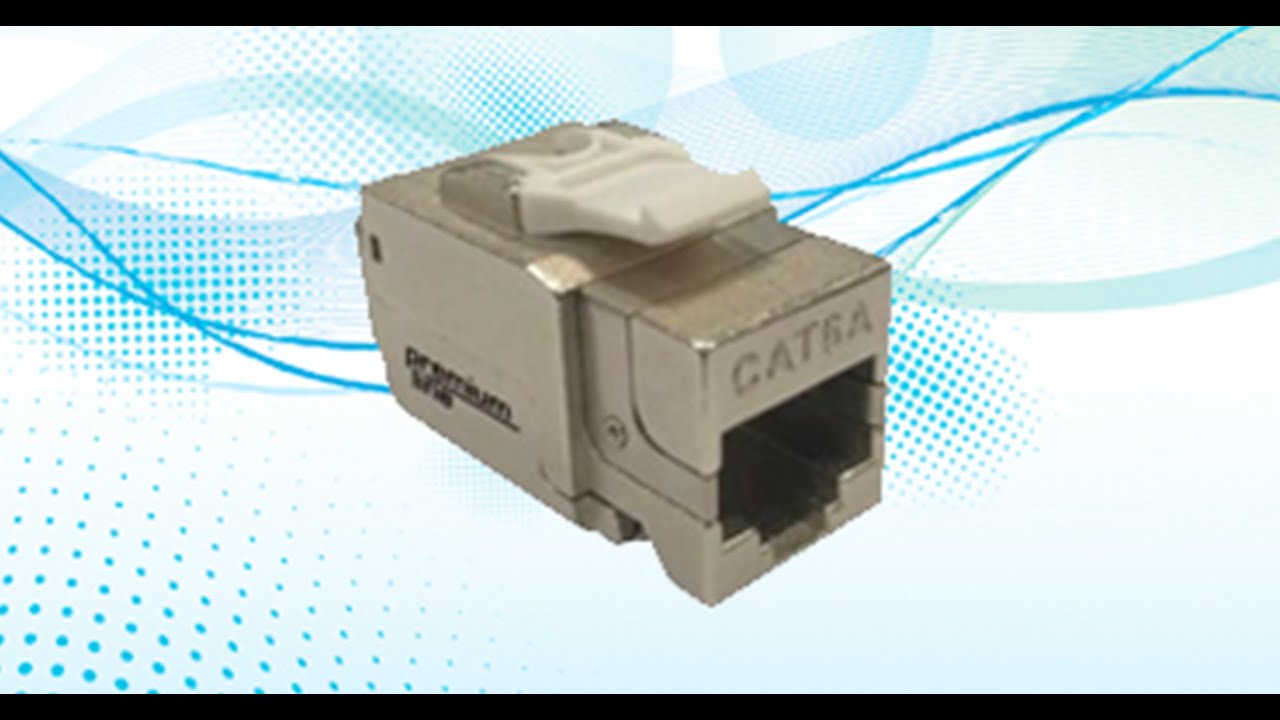 Premium-Line Category 6A 90° Shielded Die-casting Keystone Jack, Slim Type: installation tips