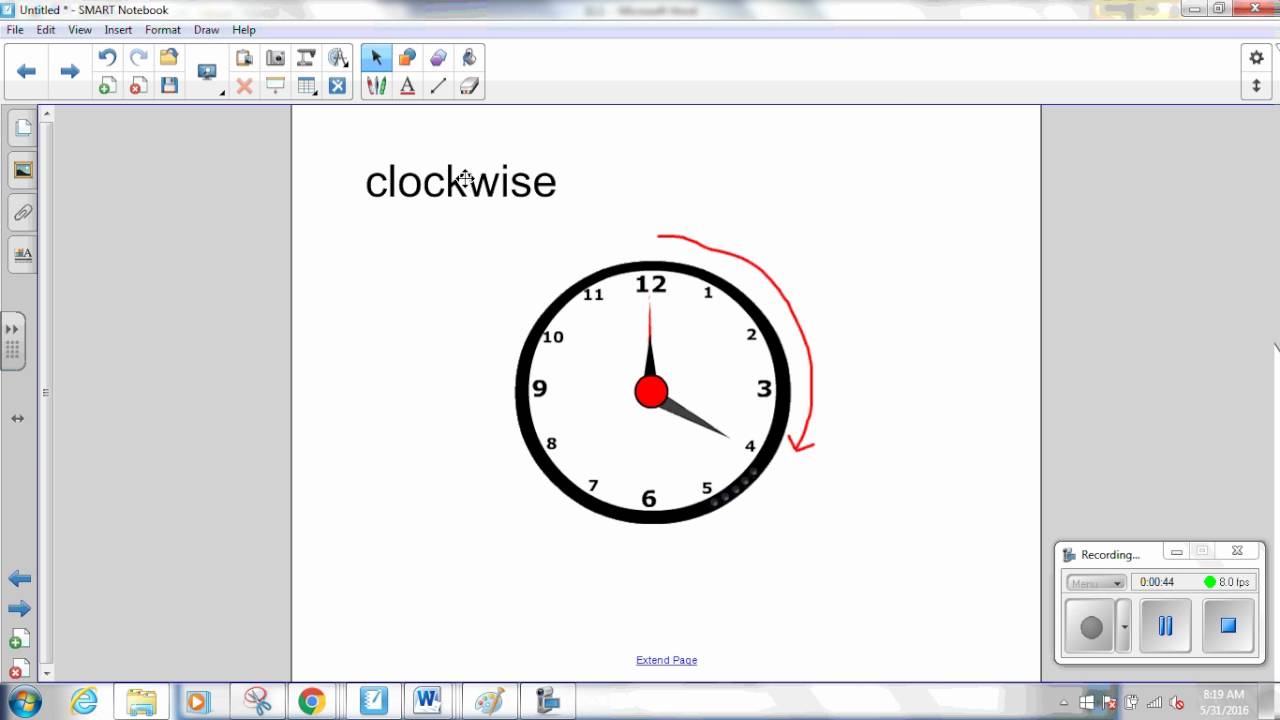 Clockwise Counterclockwise