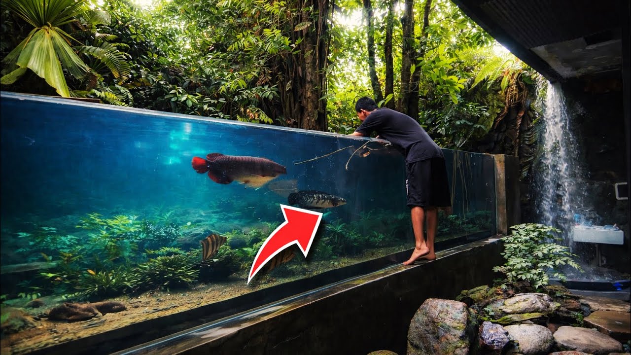 What&rsquo;s Inside My Giant Aquarium? Feeding Time & Full Review (No Talk)