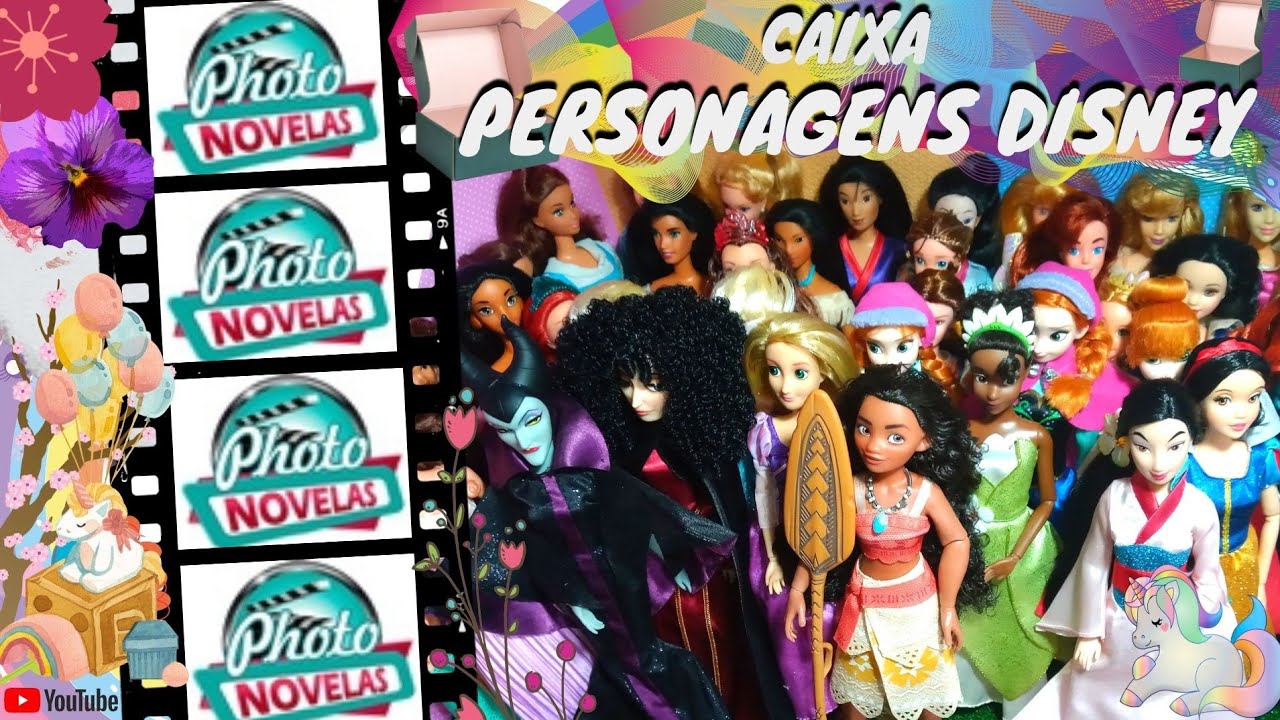 📦Coleção em caixa: vídeo de personagens Disney, tem Elsa, Moana, Pocahontas, Bela e+ [My Collection]