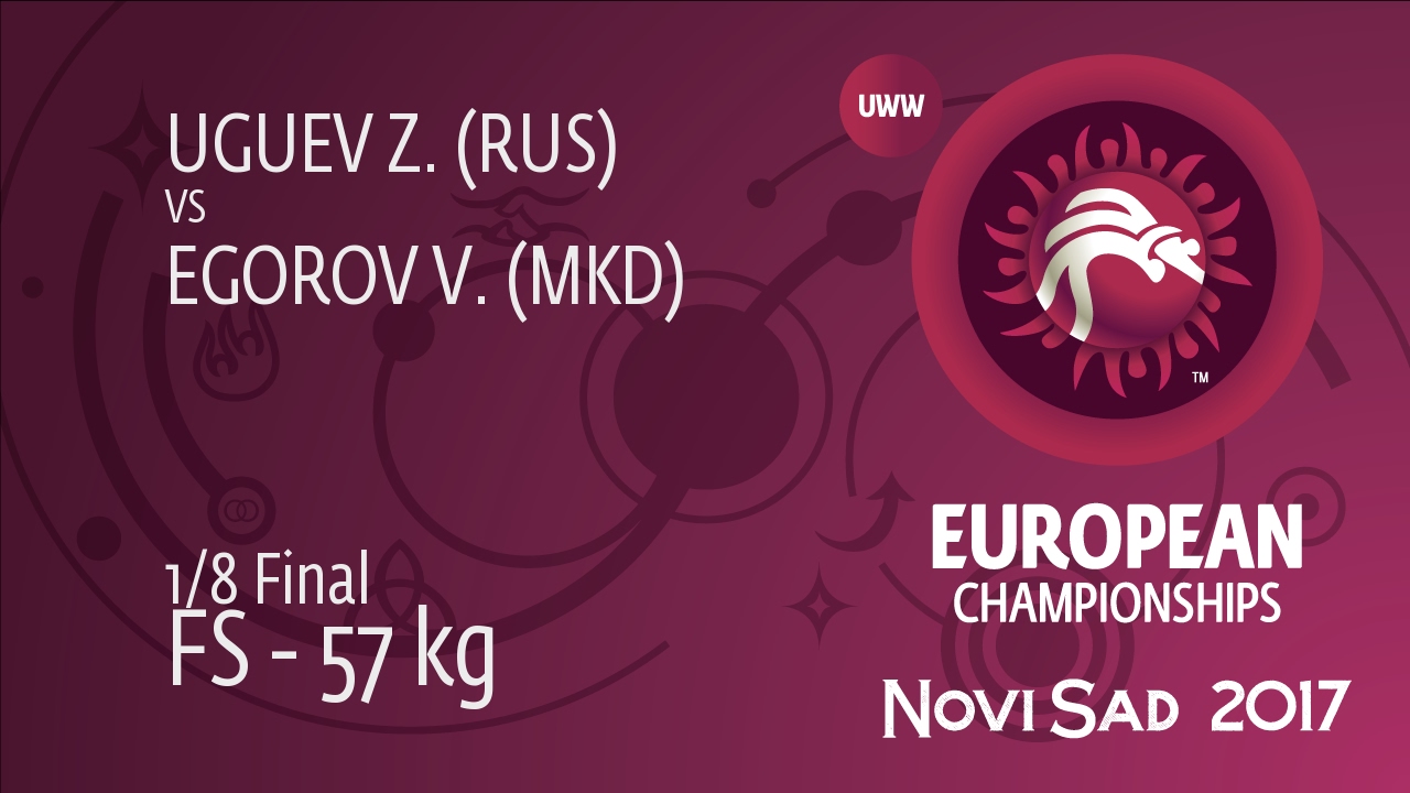 1/8 FS - 57 kg: Z. UGUEV (RUS) df. V. EGOROV (MKD), 5-3