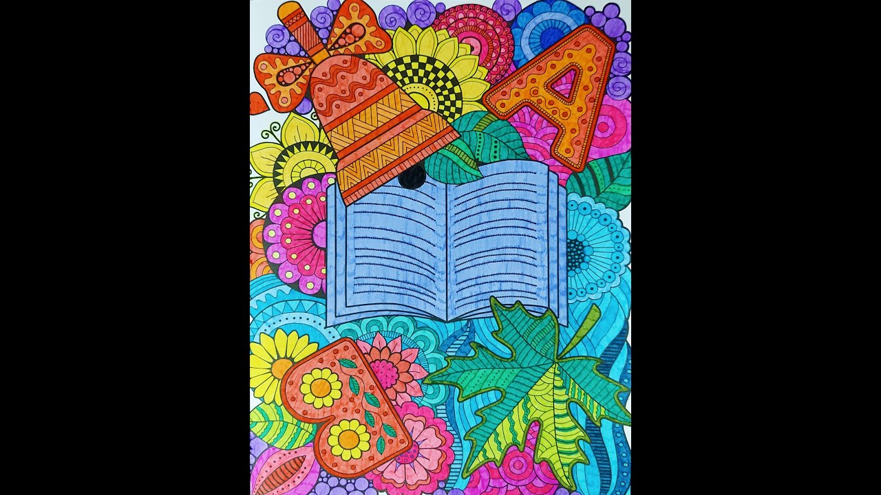 Beautiful Abstract Pattern Coloring || Solimo Enliven Yourself Colouring Book for Adults - Abstract