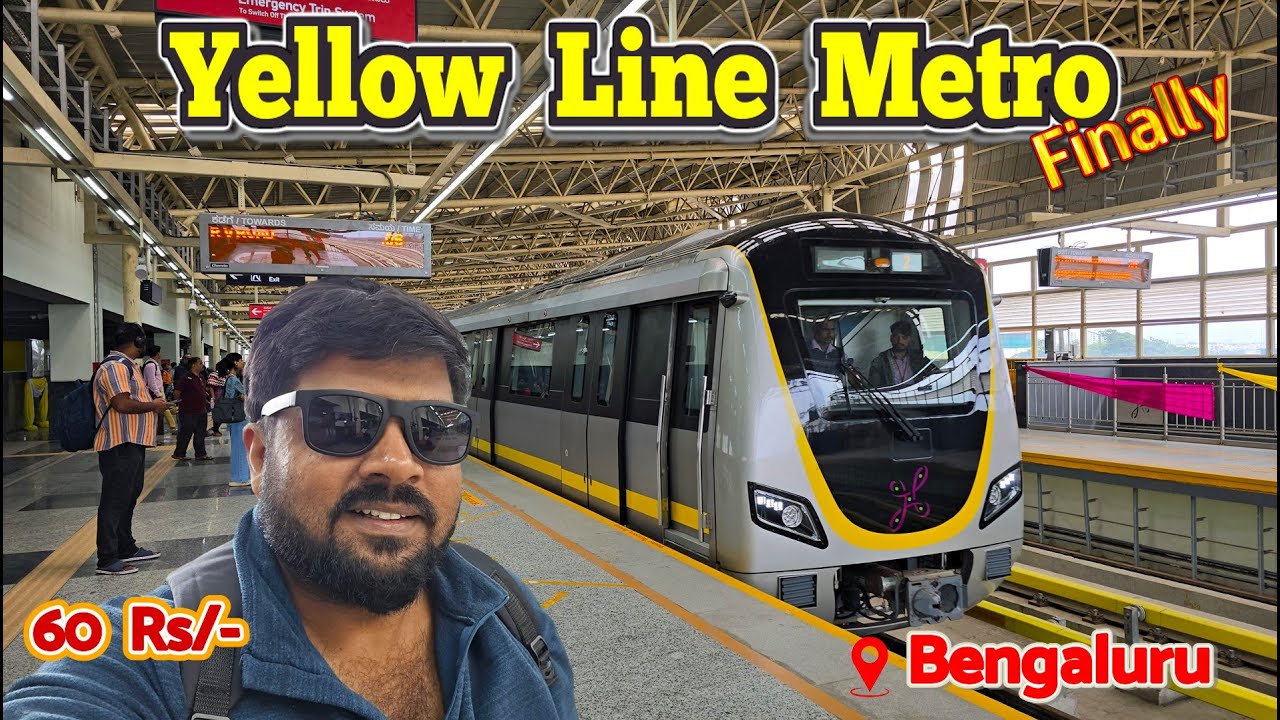 Yellow Line Metro🚉 #bangalore_ Complete Guide & Travel Experience #silkboard #electroniccity #2025