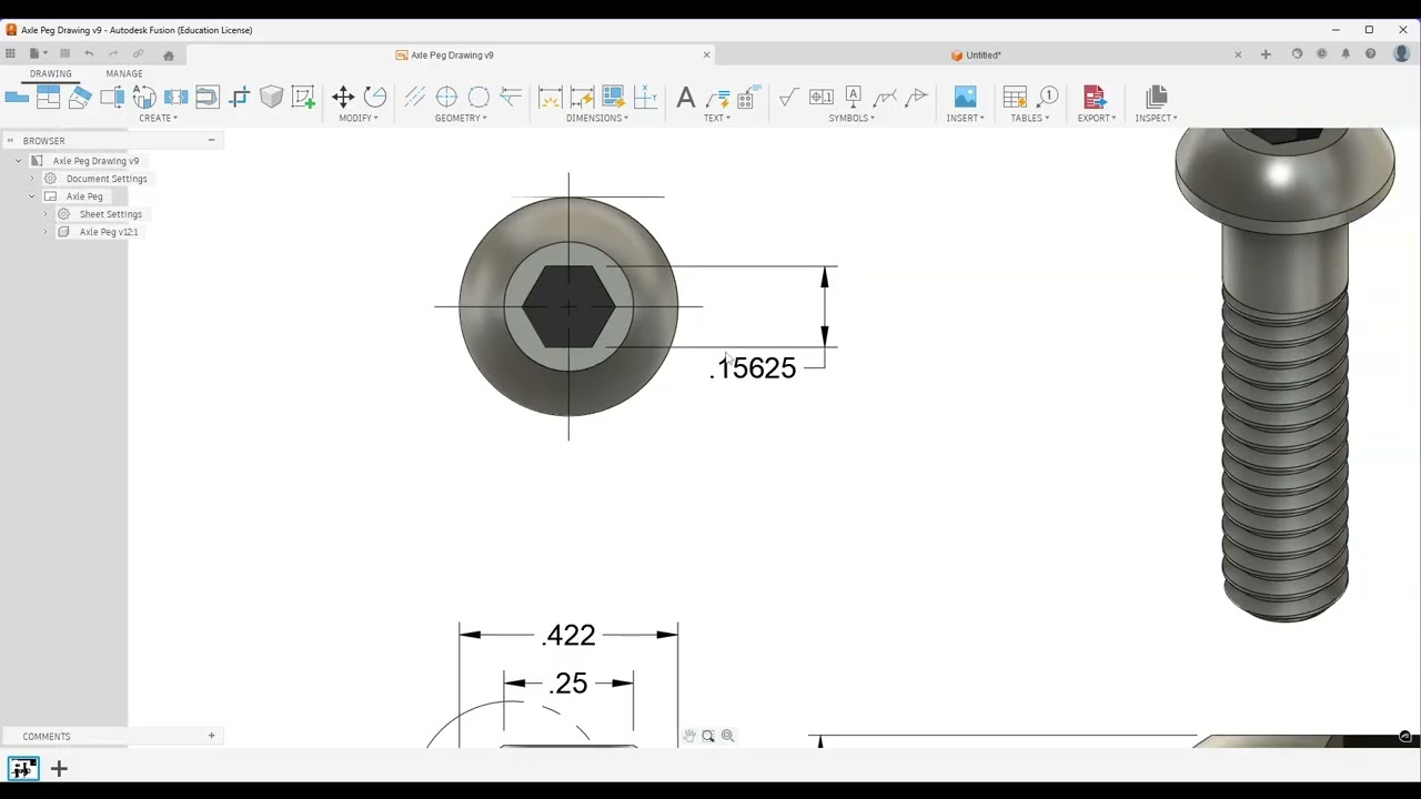 Mini Train - Axle Peg
