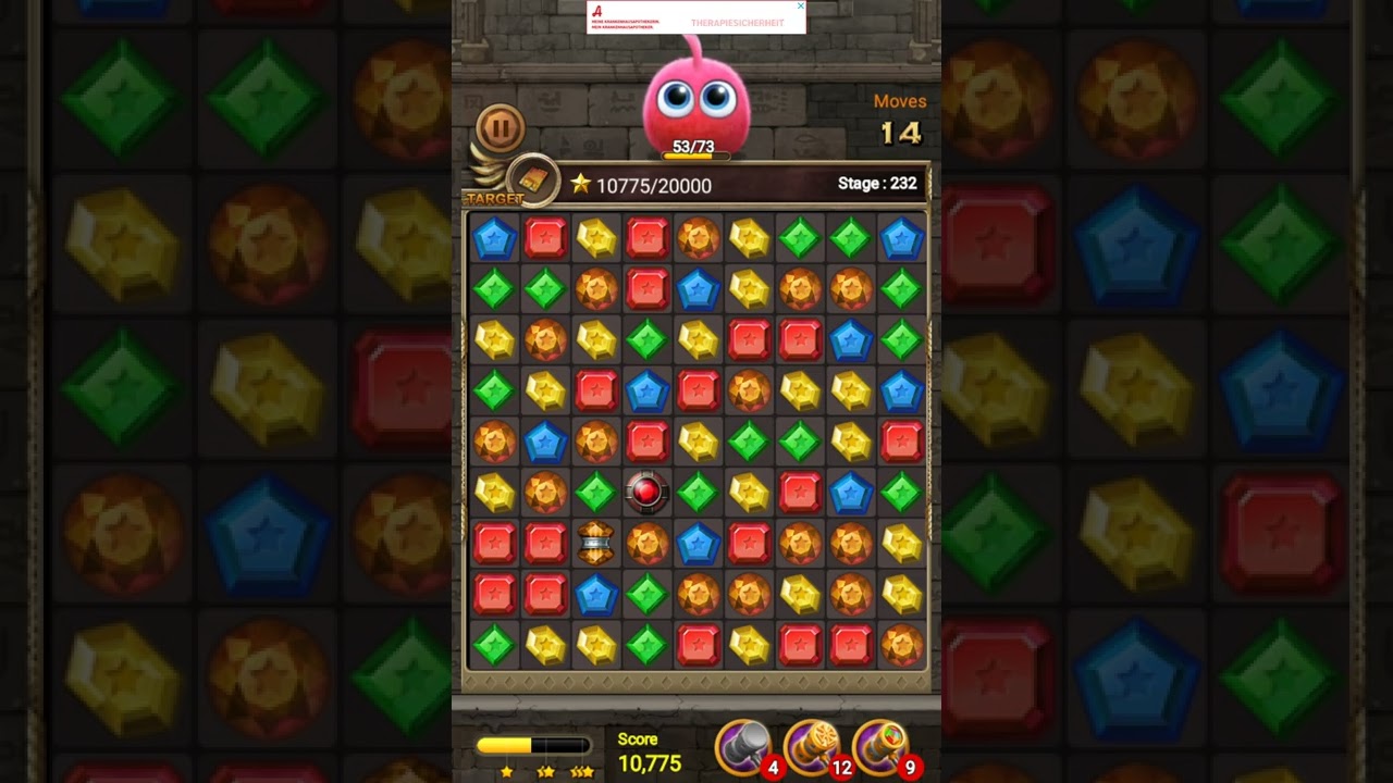 Jewels Temple-Quest 💎 Level 232 ⭐⭐⭐ - 2022 Match 3 Game no Booster 👑 Android Gameplay ✅