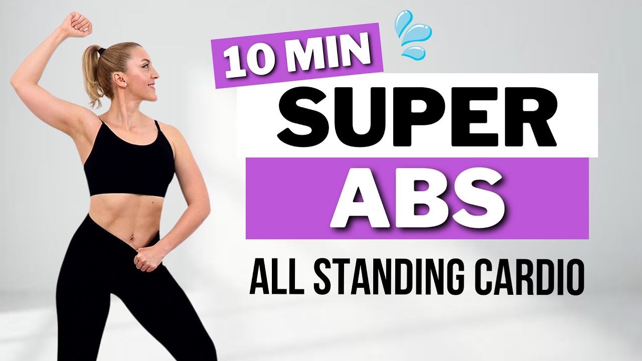 🔥10 Min STANDING ABS CARDIO🔥DAILY WORKOUT TO LOSE BELLY FAT🔥ALL STANDING🔥KNEE FRIENDLY🔥NO REPEATS🔥