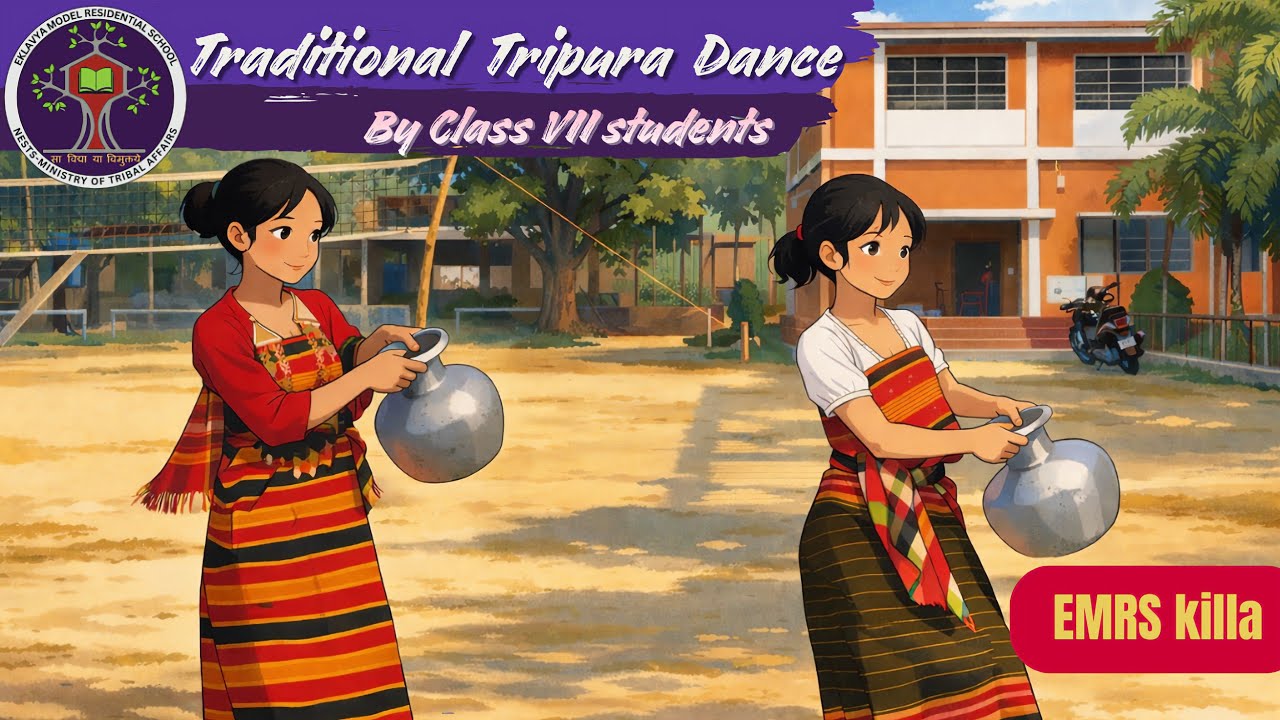 Our talented Class 7 students presented a beautiful traditional dance performance. 🌿✨