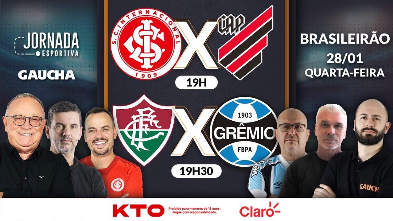 AO VIVO: INTER x ATHLETICO | FLUMINENSE x GRÊMIO | BRASILEIRÃO | JORNADA DIGITAL | 28/01/2026