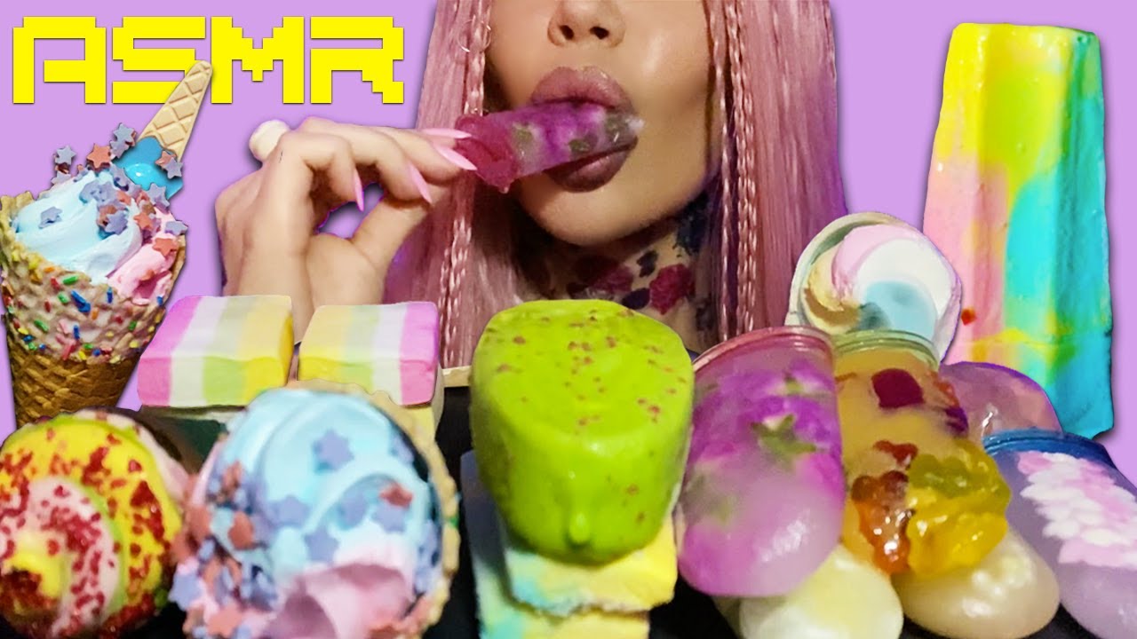 🌶️ ASMR Радужное мороженое с перцем чили 🌈 Фруктовый лед своими руками | МУКБАНГ