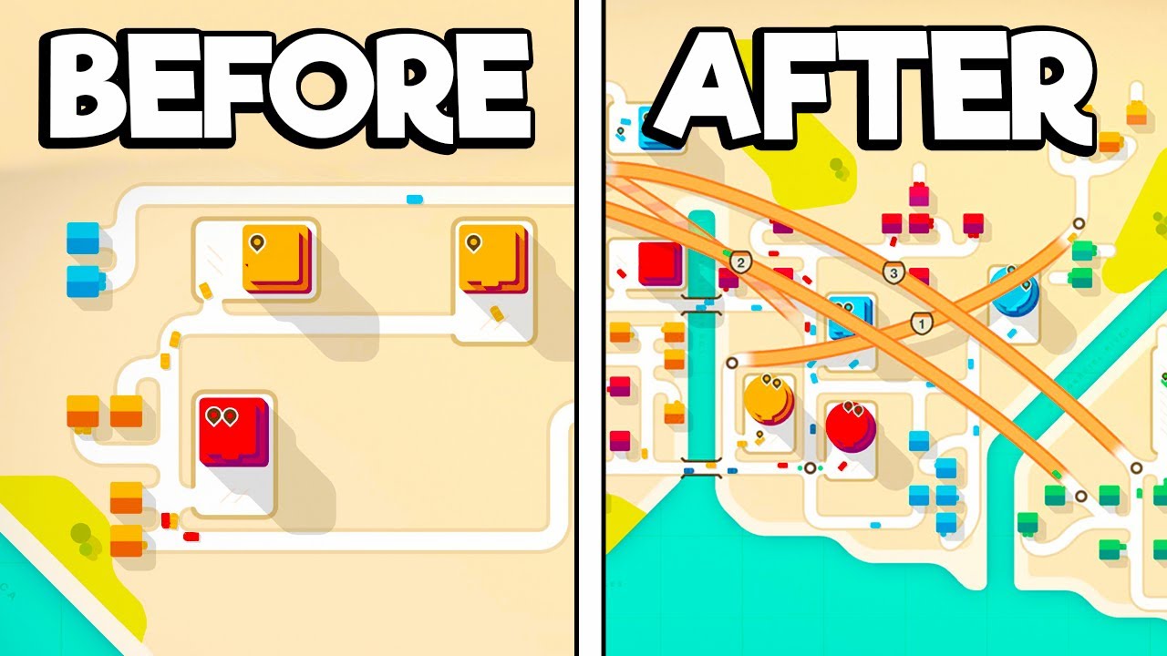 I Built an OVERCOMPLICATED Highway System that Broke the City in Mini Motorways!