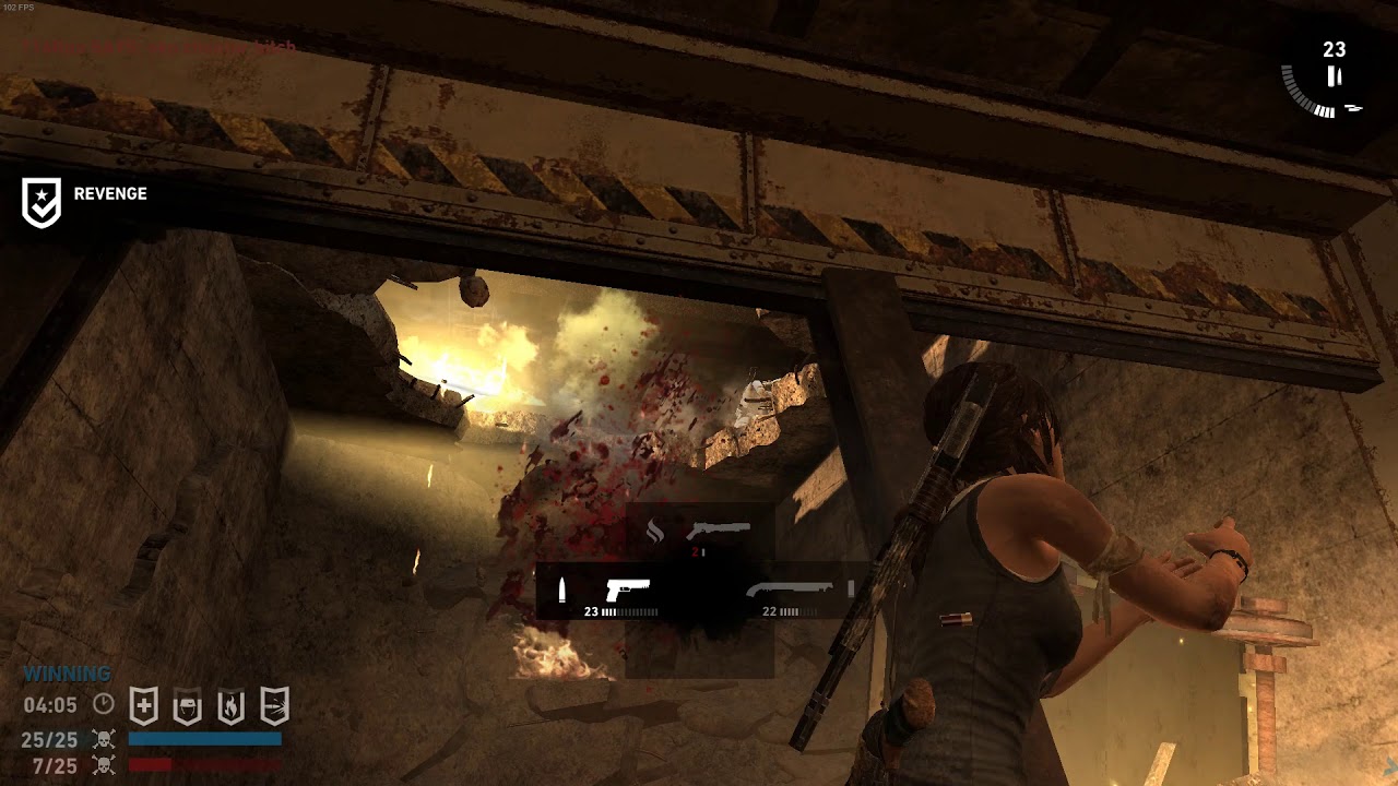 Tomb Raider Multiplayer - 50+ kills in DM?