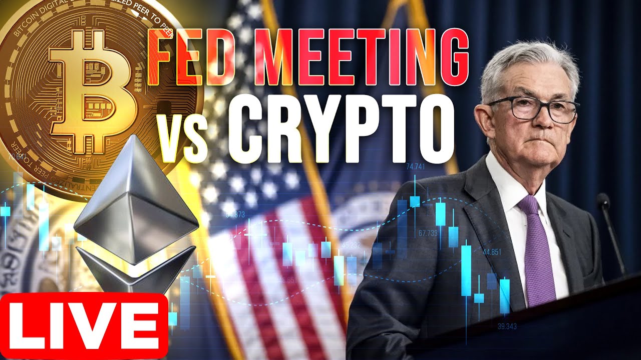 Fed Meeting vs. Crypto LIVE 🔴 Jerome Powell + Inflation Sentiment Analysis