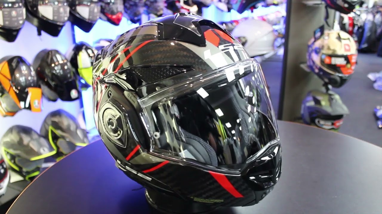 LS2 FF901 Advant X Future 2 Carbon Flip Front Helmet (Red)