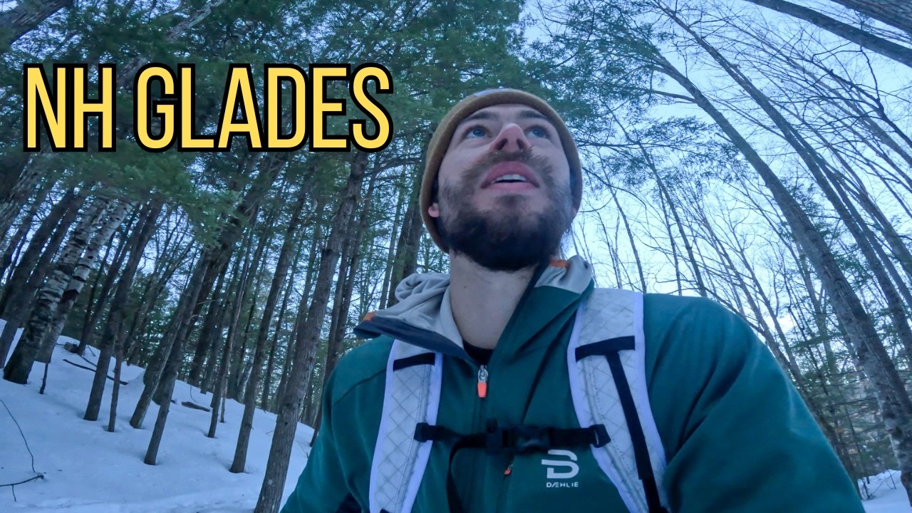 NH Backcountry Glades: Воскресная поездка на сплитборде.