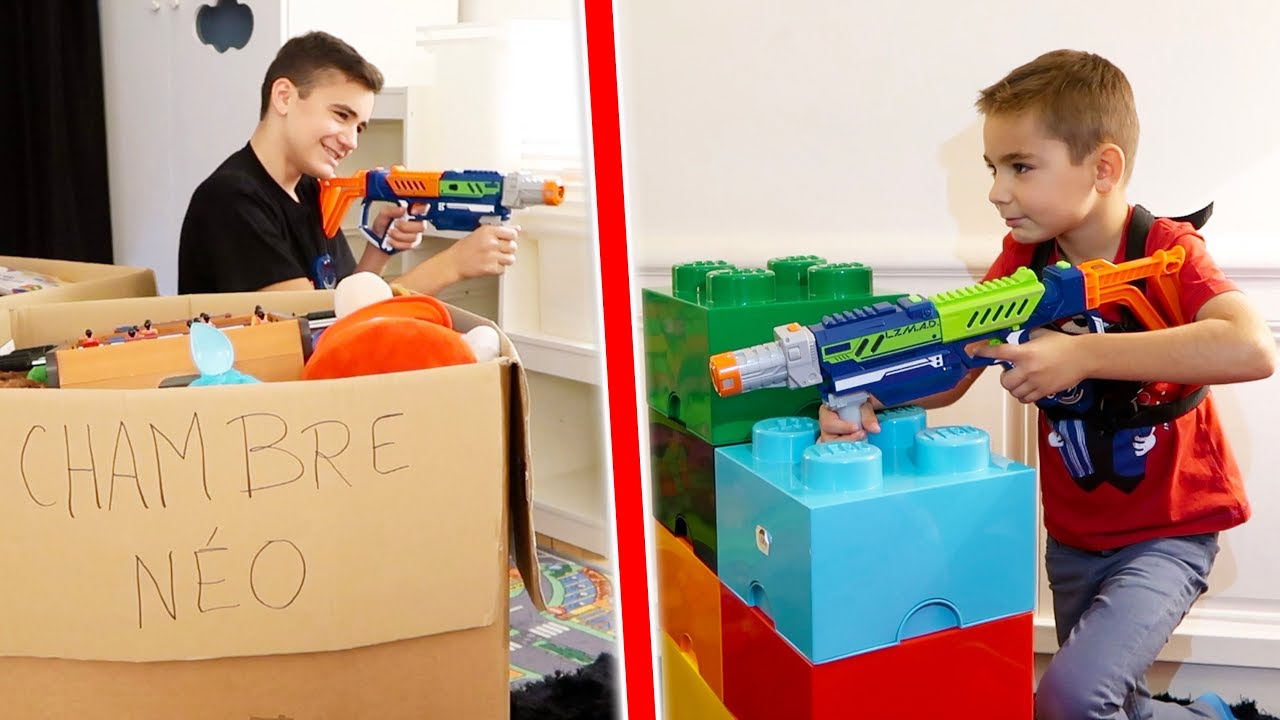 LASER GAME DANS NOTRE APPARTEMENT - Swan VS Néo