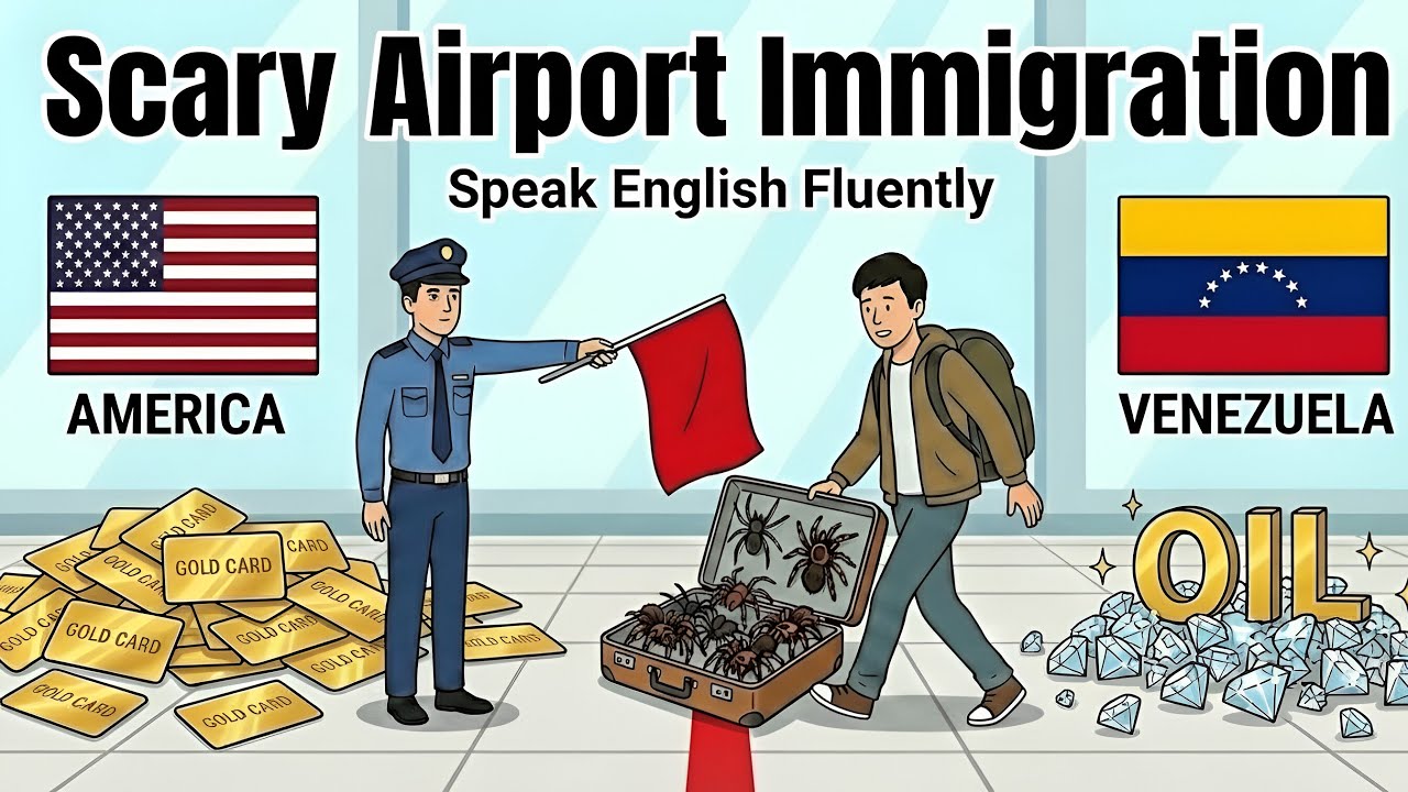 Pass Immigration Automatically (Top Golden English Sentences) | Real Travel English