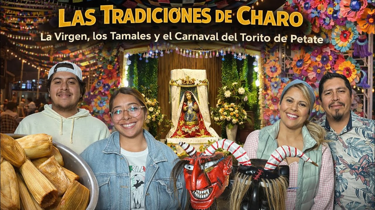 Tradiciones Vivas de Charo Michoacán 2026 | La Virgen, los Tamales y el Torito de Petate 🐂