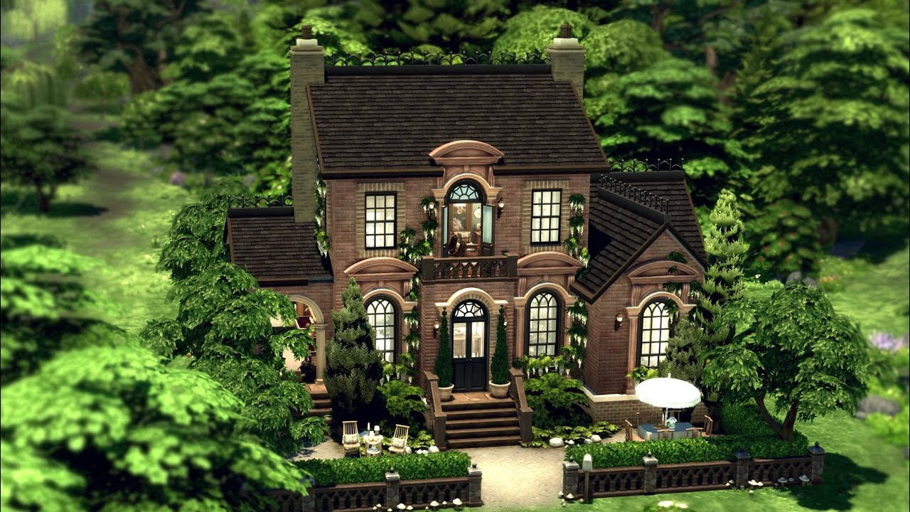 English Countryside Cottage 🦔🍄// The Sims 4: Speed Build (With CC)