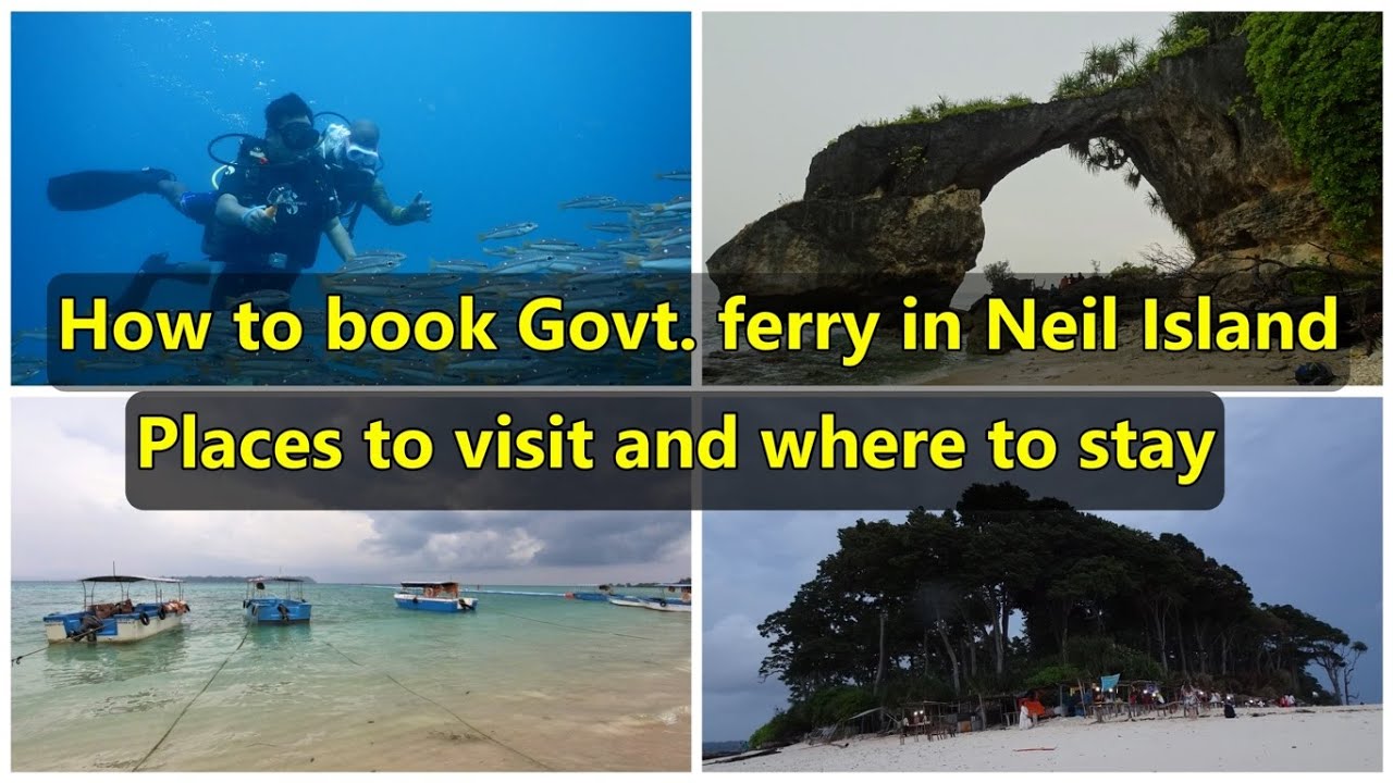 How to book Govt. ferry ticket in Neil Island | Places to see in Neil Island