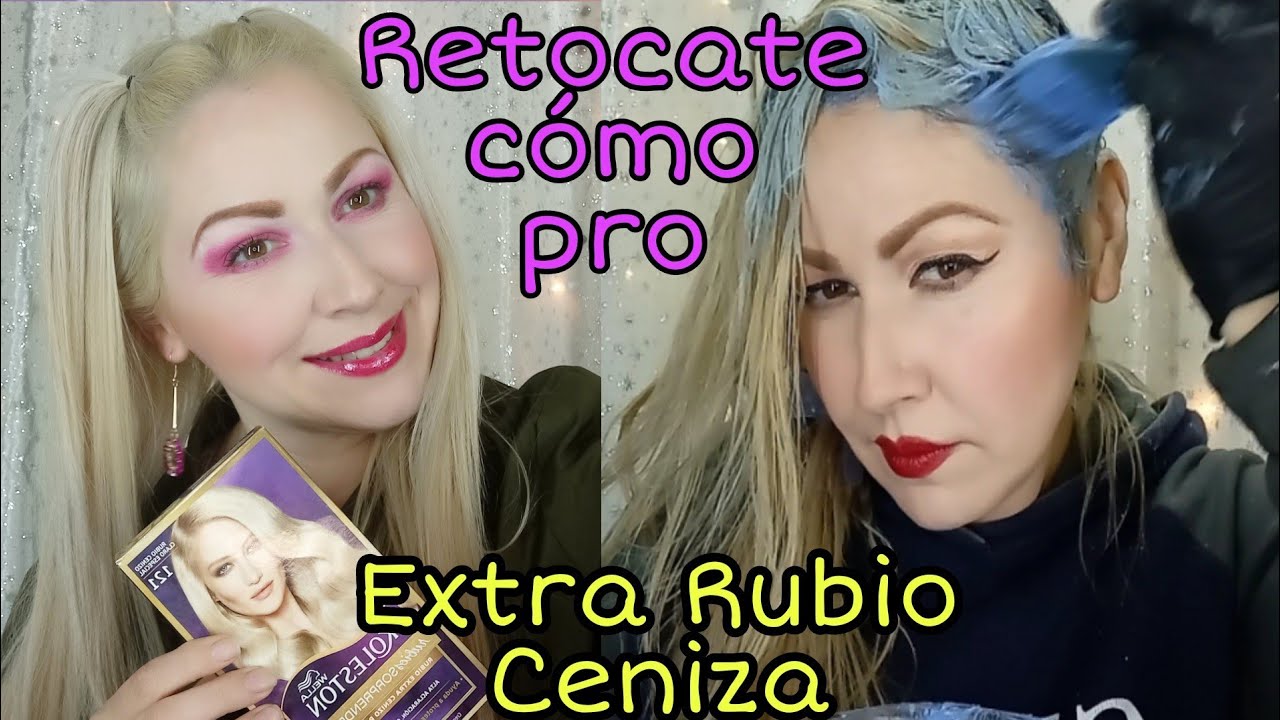 Cómo Retocar las Raíces en Casa Rubio extra Claro Cenizo #tinte #rubio #cenizo #superazul