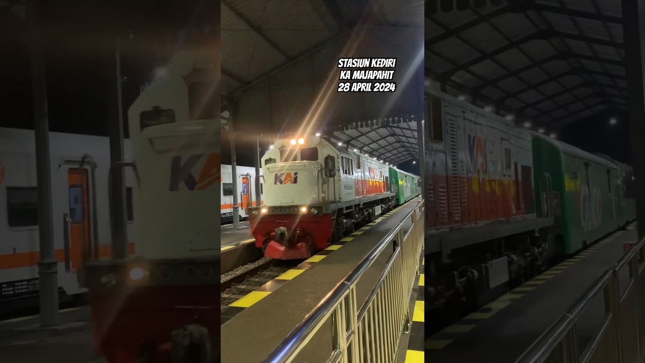 KA MAJAPAHIT NEW GENERATION. Perlintasan Kereta Api Stasiun Kediri