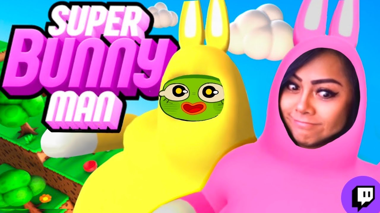 JIHI AND I TURNED INTO BUNNIES!! [ SUPER BUNNY MAN ] (ft JIHICHAN)