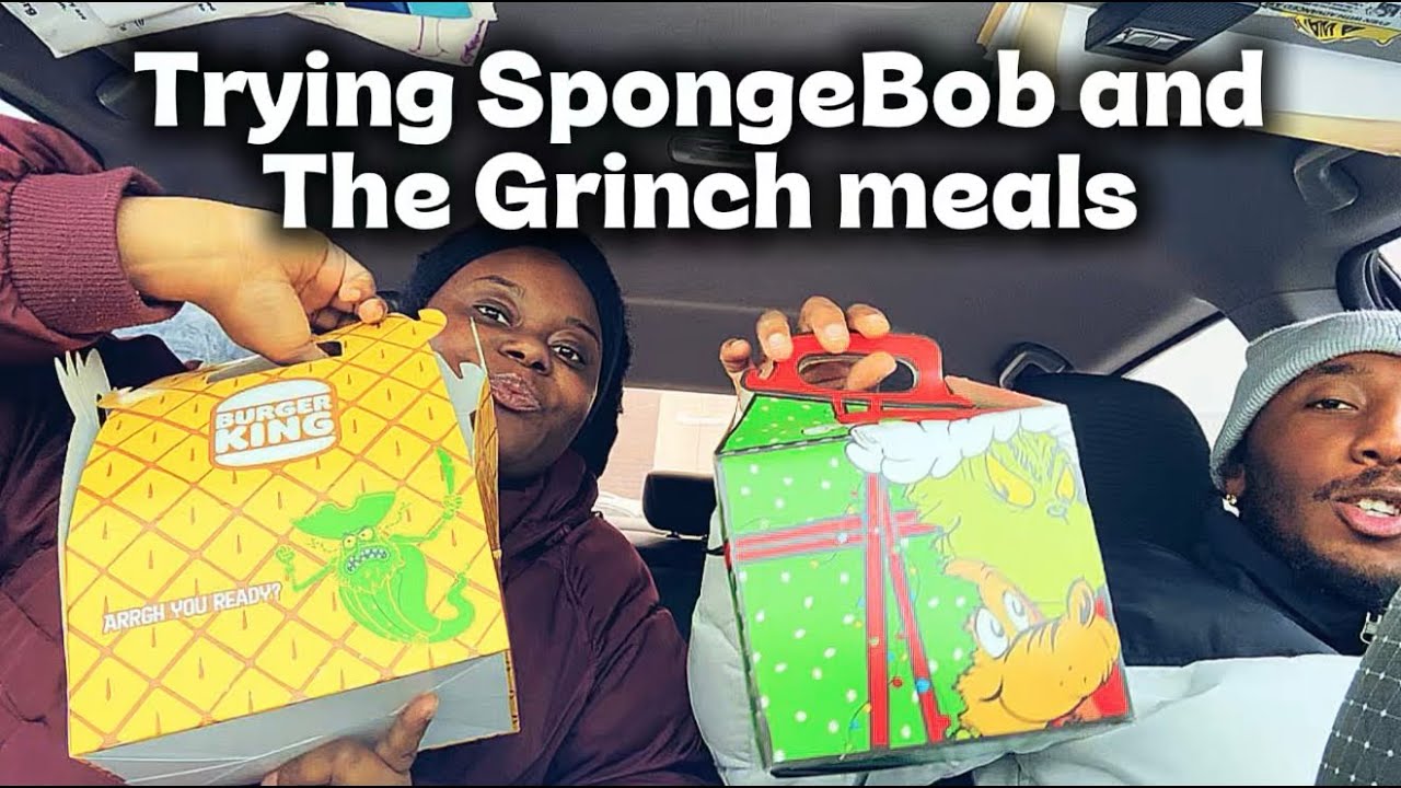 Trying SpongeBob and The Grinch meals